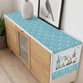 thumbnail image 4 of Happy Easter Table Runner - 72 Inch Long, Kitchen Dining Table Runner Dresser Scarves, Cute Gnomes Eggs Blue Bunny Flowers Border Farmhouse Decor for Coffee Tables Wedding Party Banquet, 4 of 8