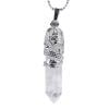 Sywqhk Collar de cristal de bala de cuarzo natural, colgante hexagonal, joyería para mujer (A) Sywqhk Para estrenar