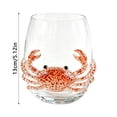 thumbnail image 2 of Artisanal Blue Seahorse Glassware, 3D Seahorse Stemless Glasses, Handcrafted Marine Animal Bar Glass, 2 of 4