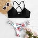 thumbnail image 5 of Gibobby Conjunto de traje de baño de bikini Pieza de baño Ropa de playa Pushups Bikini Traje de baño de dos cortes Conjunto de tankinis de traje de baño (Negro,M), 5 of 5