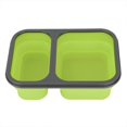 thumbnail image 4 of Fdit Lunch Box, Silicone Lunch Box,Portable Food Grade Silicone Folding Lunch Box Food Storage Container 1L, 4 of 8