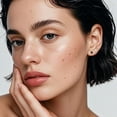 thumbnail image 4 of 2 Pairs Titanium Black Onyx & Star Earrings - Flat Back Earring Black Stud Earrings for Men & Women -Hypoallergenic, Trendy Earring Ideal for Daily Wear, Parties & Gifting, 4 of 6