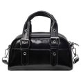 thumbnail image 2 of Bolso Bandolera Elegante PU JShteea para Mujer Negro para Viajes Al Aire Libre, 2 of 9