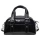 thumbnail image 2 of 06009 Bolso Pequeño PU Con Textura Nicho Bolso Bandolera Boston para Mujer (negro), 2 of 9