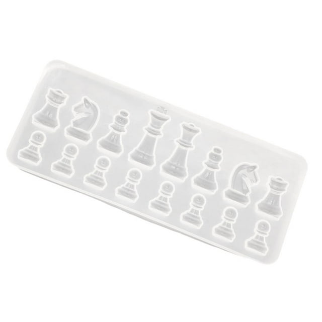 yuksok Funny Trinket Making Tools Crystal Chess Ornaments Silicone Mold- Jewelry Making
