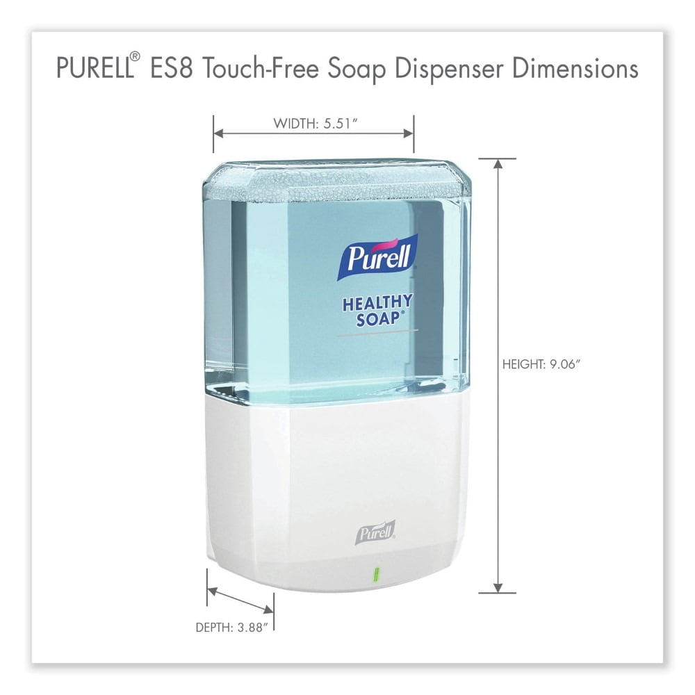 Purell ES8 Touch-Free Soap Dispenser 1200mL- White 7730-01