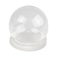 thumbnail image 1 of DOLITY Glass Display Dome Glass Globe Cover Stand for Rocks Collectibles DIY Crafts White flat base, 1 of 8