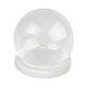 thumbnail image 1 of Cúpula de cristal para exhibición, tarro de bola con base de madera, caja de globo de cristal vacía para Base plana blanca, 1 of 8