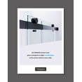 thumbnail image 4 of Vinnova Massa 48" W x 76" H Single Sliding Frameless Shower Door in Brushed Nickel, 4 of 19