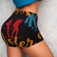 thumbnail image 4 of Balery Not All Who Wander Are Lost Hiking Pantalones cortos de entrenamiento estampados para mujer, sin costuras, ajustados, para gimnasio, yoga, correr, deportes, ejercicio activo, fitness.-Medium, 4 of 8