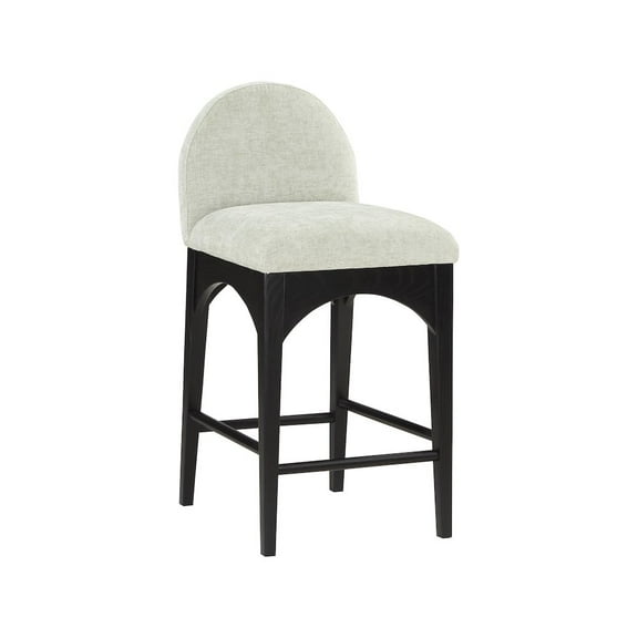 Meridian Furniture Waldorf Mint Chenille Fabric Stool