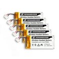 thumbnail image 1 of Sennheiser Replacement Rechargeable Battery for OfficeRunner Wireless Headset DW Office DW Pro1 DW Pro2 SD Office SD Pro1 SD Pro2 MB Pro Series Li Polymer 205mAh (5 Pack), 1 of 1