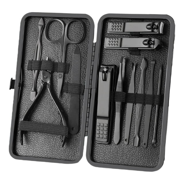 Juego de cortaúñas de manicura Lima de uñas Cuchara de oído afilada Uñas de 7.56x6.1 pulgadas jinwen Cortauñas