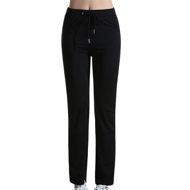 Pantalones de yoga superelásticos de seda de leche para mujer: pantalones deportivos de moda informal