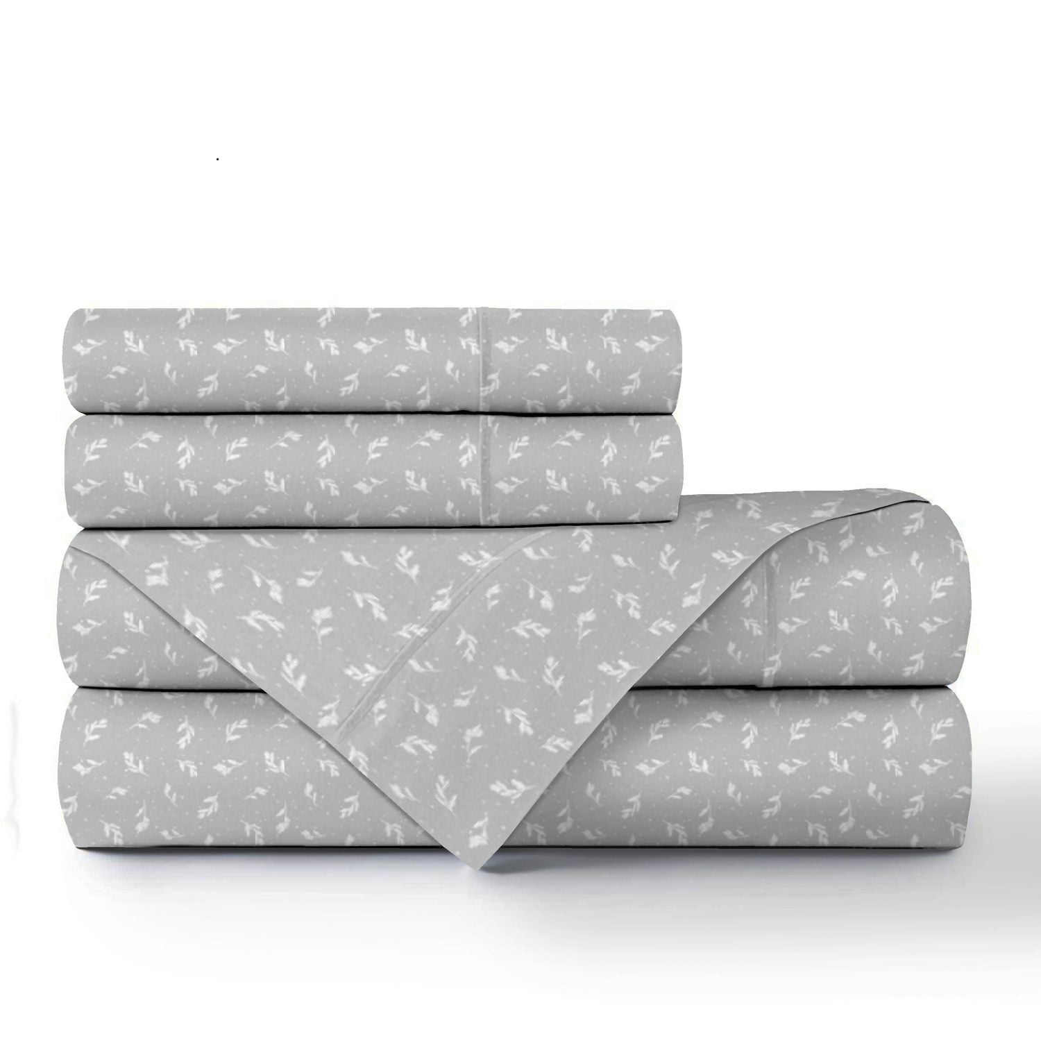 Johnson Home Premium 160 GSM Ultra peluche, respirant et durable, ensemble de draps en flanelle de coton peigné - Poche profonde - Facile à installer