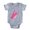 Heather Grey, variant on CafePress - Swallow_Pink - Cute Infant Baby Football Bodysuit