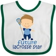 thumbnail image 3 of Inktastic Future Lacrosse Star Boy Boys Baby Bib, 3 of 4