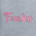 thumbnail image 5 of Wild Bobby, Fearless Pink Ribbon Support Warrior Women, Breast Cancer Awareness, Women Slim Fit Junior Tee, Heather Grey, X-Large, 5 of 5
