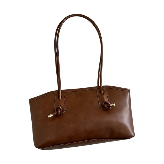 Women's Leather Hobo Shoulder Bag, Handbag and Purse Versatile Fashion Tote Bag with Knot Detail for Work, Travel, and Daily Use(A)