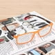 thumbnail image 4 of Gafas de lectura unisex, lentes transparentes portátiles ultraligeras, gafas para personas mayores para hombres y mujeres (naranja +250), 4 of 12