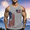 thumbnail image 2 of Afdoent Tank Tops Men Usa Anniversary Graphic Print Tank Top Summer Casual Sleeveless T Shirt For United States Of America Fashion Classic, 2 of 4