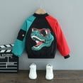 thumbnail image 3 of Hotiary Spring and Autumn Toddler Kids Boys’ Baseball Suit Children's Casual Coat Dinosaur Jacket with 1-7 Years Old Boys, 3 of 5