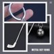 thumbnail image 3 of Raindrops 3Ud Llavero Decorativo De De Golf En Metal Plateado Para Bolsas Y Llaves, 3 of 8