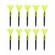 thumbnail image 1 of Lot de 10 supports de balles de golf en plastique, hauteur réglable, stables, accessoires d'entraînement, cadeau pour golfeur, vert transparent, 1 of 4