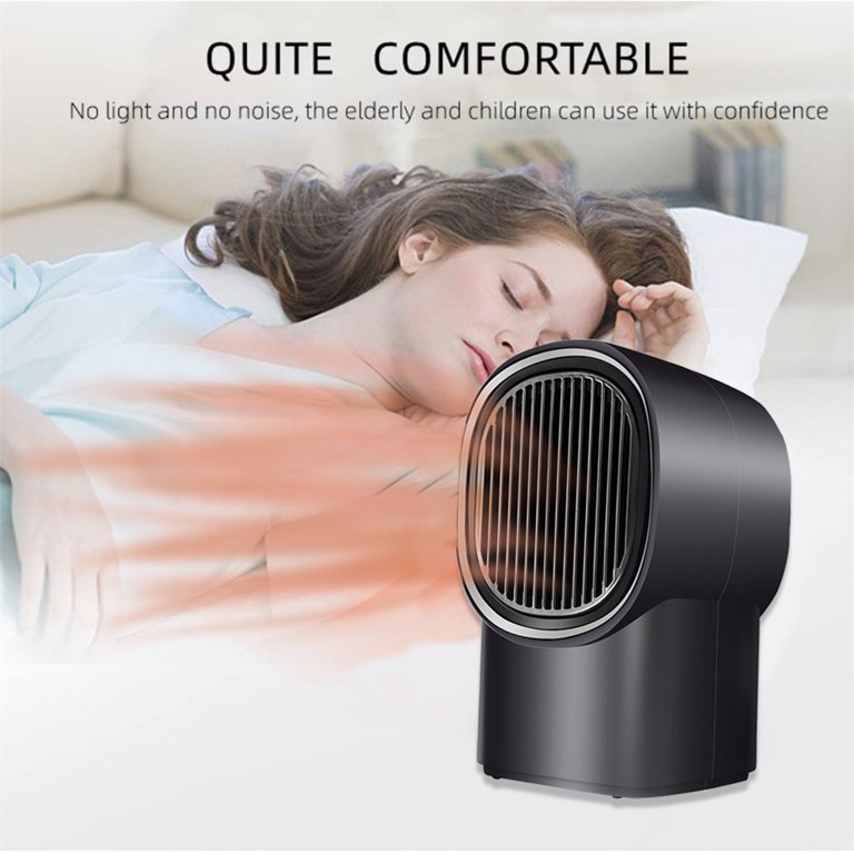 Portable Energy Saving Electric Heater Fast Heating Mini Desktop Fan Heater  Winter Heating Warmer for Home Office Room Low Noise Air Heater(Gray) -  Walmart.com