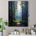 thumbnail image 4 of Misty Forest Creek Oil Painting Canvas Wall Art for Living Room Bedroom Office Den Cabin Retreat, 4 of 8