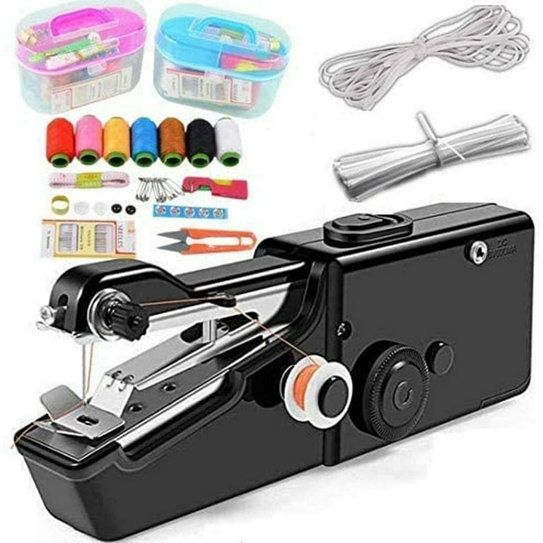 SHOP LC Black Handy Mini Portable Handheld Sewing Machine (Battery Not  Included) 
