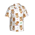 thumbnail image 2 of Bixox Men's Hawaiian Shirts Men's Tigers go in for Sports Print Short-Sleeve Shirt-Small, 2 of 8