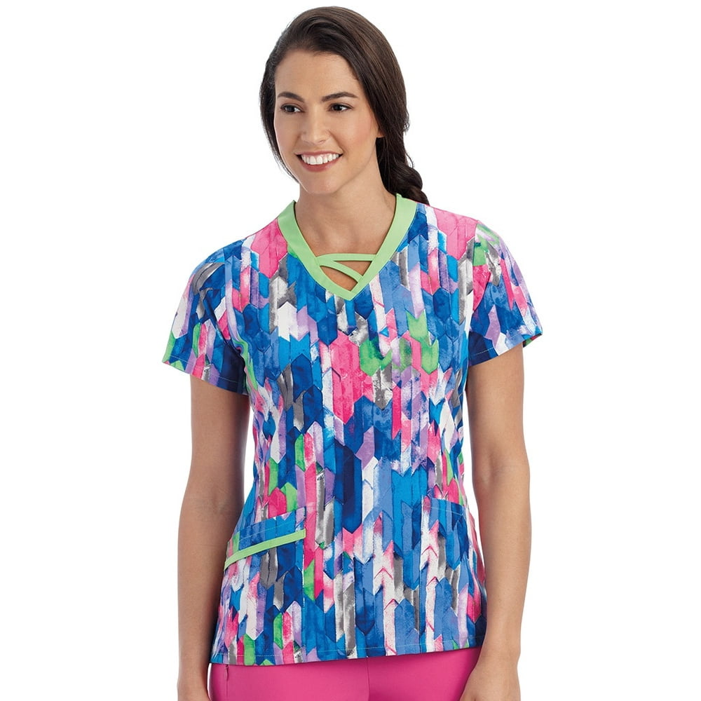 Jockey Clearance Jockey® Scrubs Women's VNeck Geometric Print Scrub