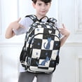 thumbnail image 6 of FORMRS Unisex School Backpack 17" Student Travel Bag with Laptop Compartment, Blue Cat Stars, 6 of 7