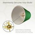 thumbnail image 4 of Royal Designs, Inc. Empire Flame Clip On Chandelier Shade CS-1001-5GRN, Green, 3 x 5 x 4.5, 4 of 8