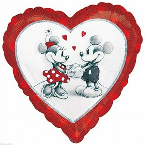 amscan international mickey and minnie holo love