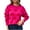 Hot Pink, variant on Wancir Women Heart Print Sweater Romantic Oversized Knitted Shirt Valentine's Day Love Graphic Long Sleeve Pullover Top