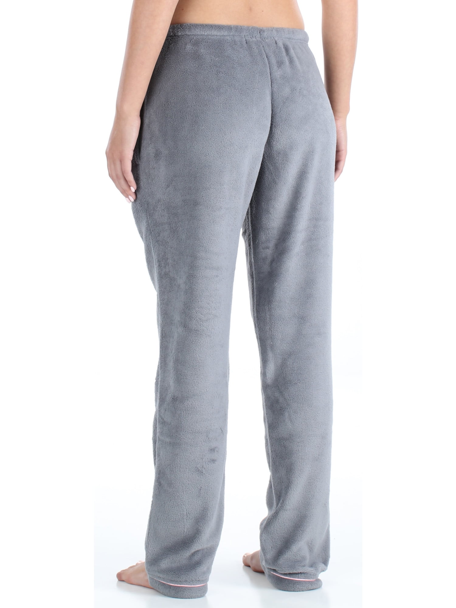 PajamaMania Women's Fleece Pajama Pants with Satin Drawstring