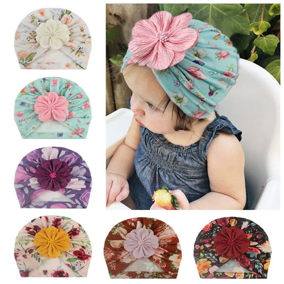 Yoyauz Baby Bandana Wrap Newborn Headscarf Hat Baby Headscarf Hat Girls Toddler Hat Turban Boy Kindergarten Beanie Baby Hijab Hospital Multicolor, Multicolor