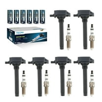 6PCS TECHIE Ignition Coil Pack C1791,UF648,2505-484816 & Iridium Spark Plugs Fit for Chrysler 200 3.6L Town & Country for 2011-2016 Dodge Avenger Challenger Charger Durango Grand Caravan Journey for