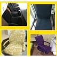 thumbnail image 3 of GOOHOCHY Swivel Chair Slipcover Removable Polyester Decoration for Rotating Armchair 1Pcs Red, 3 of 3