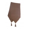 thumbnail image 1 of Mr. MJs AG-11314-13x54 Chemin de Table Côtelé avec Pompons, Chocolat, 1 of 1