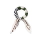 thumbnail image 1 of INSPIRE CHIC Bufanda de Cuello con Pliegues y Rayas en Rombo para Mujeres Verde, 1 of 5