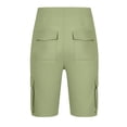 thumbnail image 6 of LONKITO Mens Cargo Shorts Elastic Waist Outdoor Fishing Hiking Shorts with Pockets Solid Color Casual Work Clothes, Size L, 6 of 8