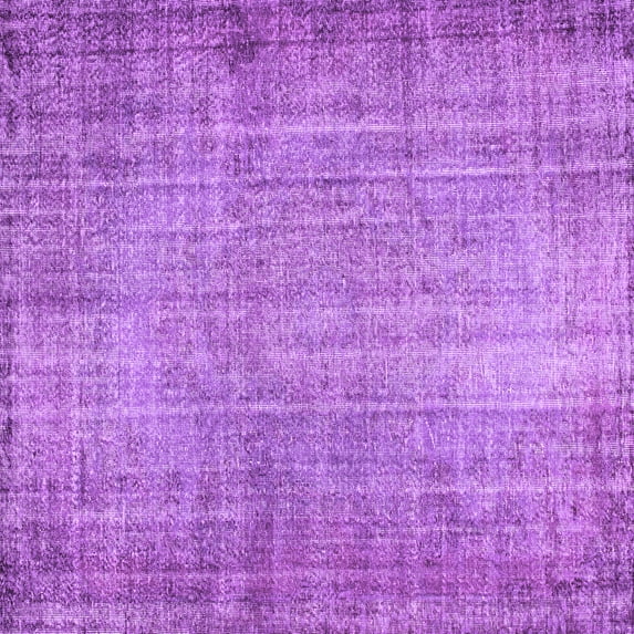 Ahgly Company Indoor Square Abstract Purple Contemporary Area Rugs, 5' Square