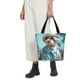 thumbnail image 5 of Balery Stylish Dog in Denim Outfit Bolsa de Hombro con Diseño, Bolsa Grande y Duradera, Bolsa Versátil para Compras, 5 of 6