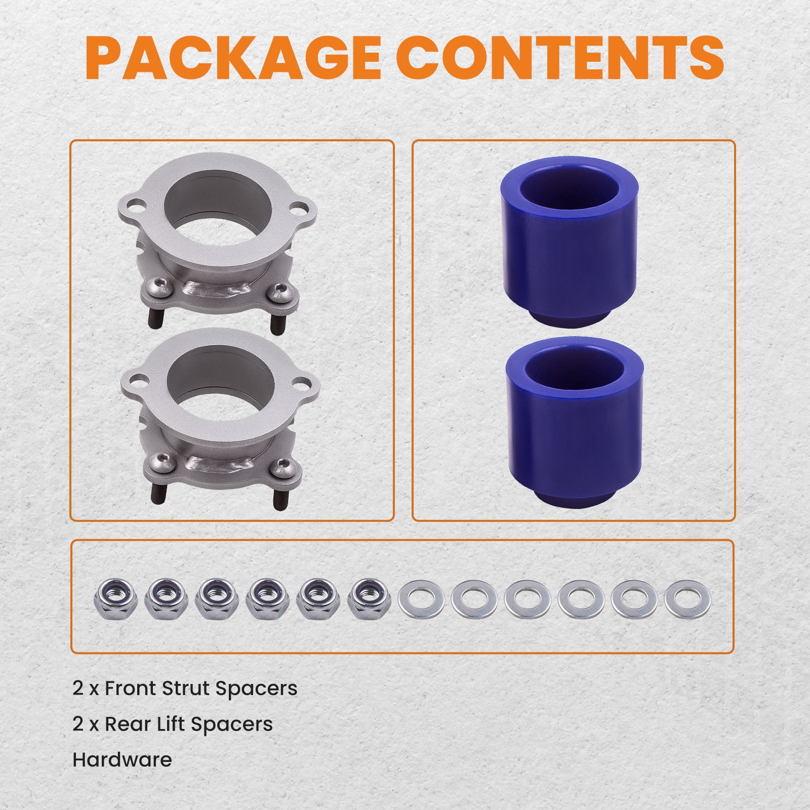 Maxpeedingrods 3" Front & Rear Level Lift Kit Fit GMC Chevy Envoy Trailblazer EXT 2003-2008