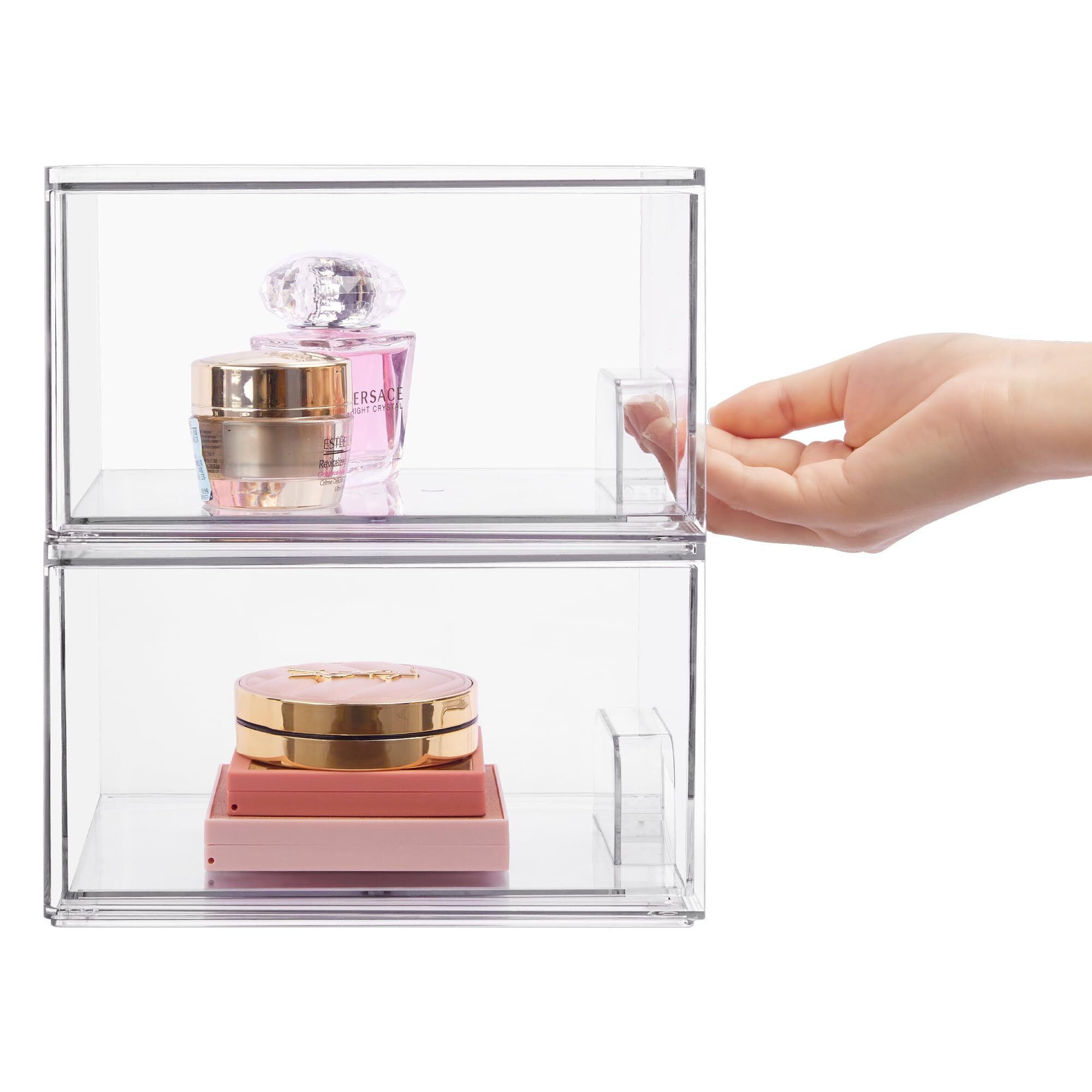 COMVTUPY Clear Makeup Organizer with Acrylic Drawers - Ideal