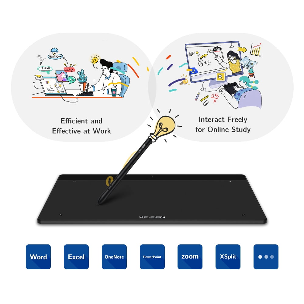 XPPen Deco Fun L Graphic Drawing Tablets 10x6 Inches Digital Drawing Pad  Art Tablet with 8192 Levels of Pressure Battery-Free Stylus for Digital