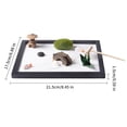 thumbnail image 4 of Jardín Zen De Meditación Con Múltiples Accesorios, Jardín De Escritorio En Miniatura Con Bandeja Cuadrada Para Sala De Estar, Oficina, Hotel, Club De Yoga Speravity HA019675-00, 4 of 7